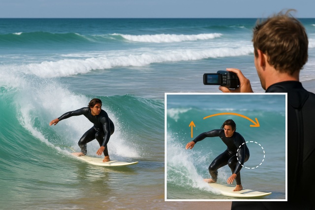 Illustration Silver'Landes de Cours de surf avec coaching vidéo